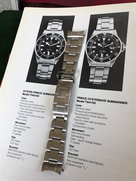 Tudor submariner Bracelet from the catalog late 1970’s